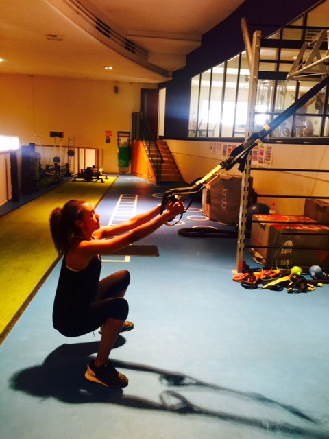 Maisie Richardson-Sellers working out