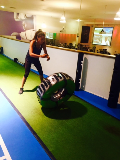 Maisie Richardson-Sellers working out