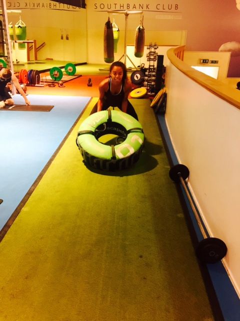 Maisie Richardson-Sellers working out