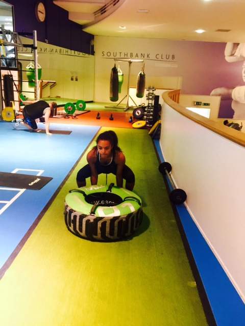 Maisie Richardson-Sellers working out